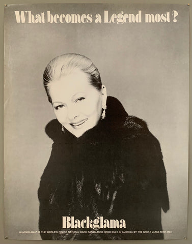 Link to  What Becomes a Legend Most? Joan Fontaine Blackglama PosterU.S.A., c. 1970  Product