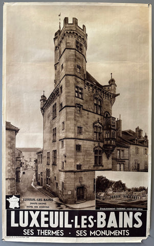 Link to Hotel des Echevins, Luxeuil-les-Bains PosterFrance c. 1955 Product