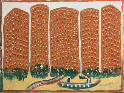 Link to Island Apartments #31, Jimmie Lee Sudduth PaintingU.S.A, c. 1995 Product