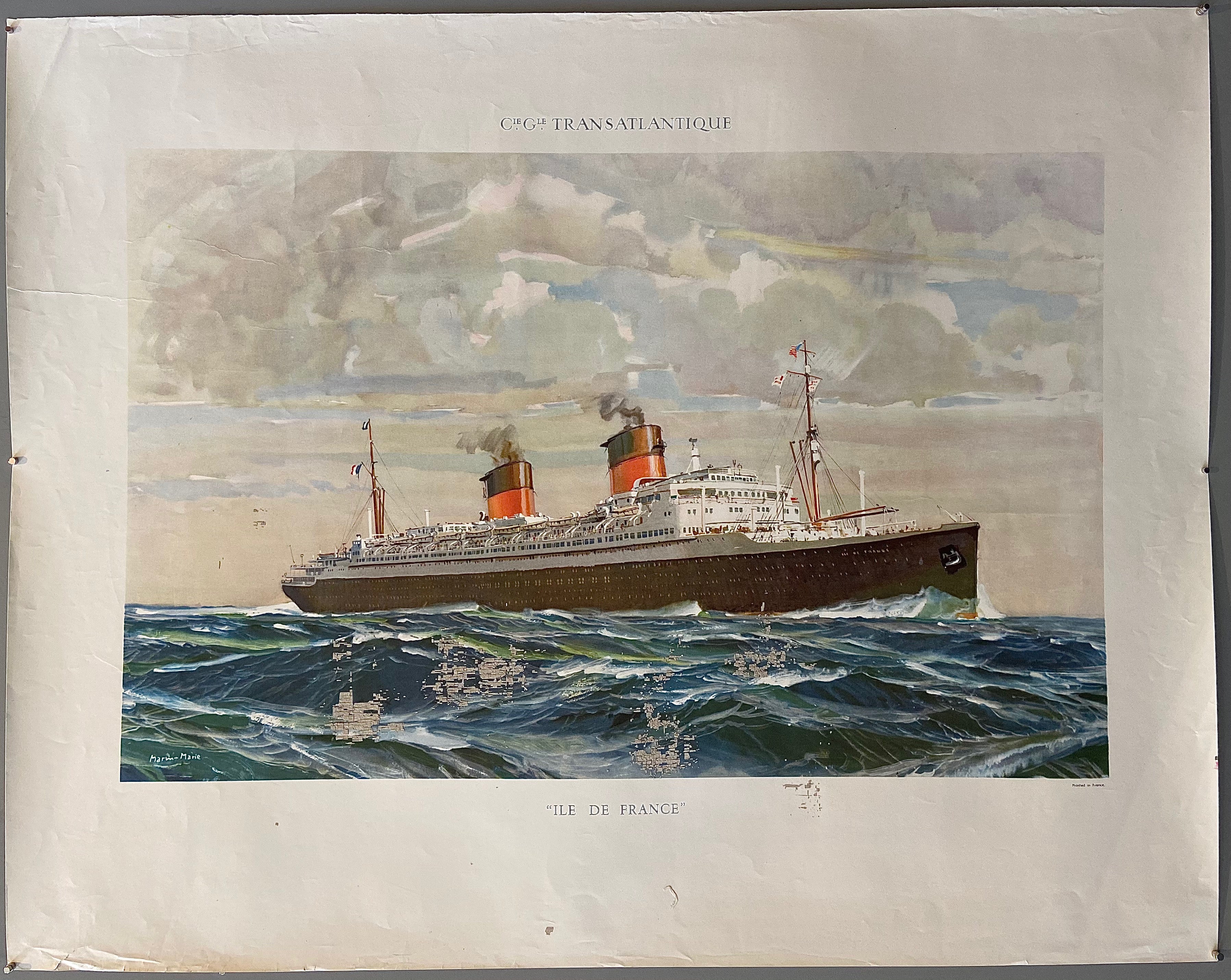 Poster of a steamship