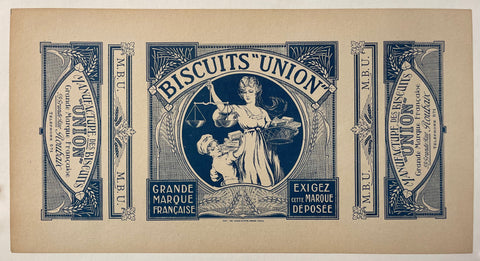 Link to  Biscuits Union LabelFrance, c. 1900  Product