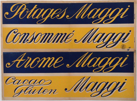 Link to Potage maggi, Consommé maggi, Arome maggi, Cacao gluten maggi1859–1925 Product