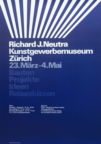 Link to Richard J. Neutra Kunstgewerbemuseum ZurichSwitzerland, 1970s Product