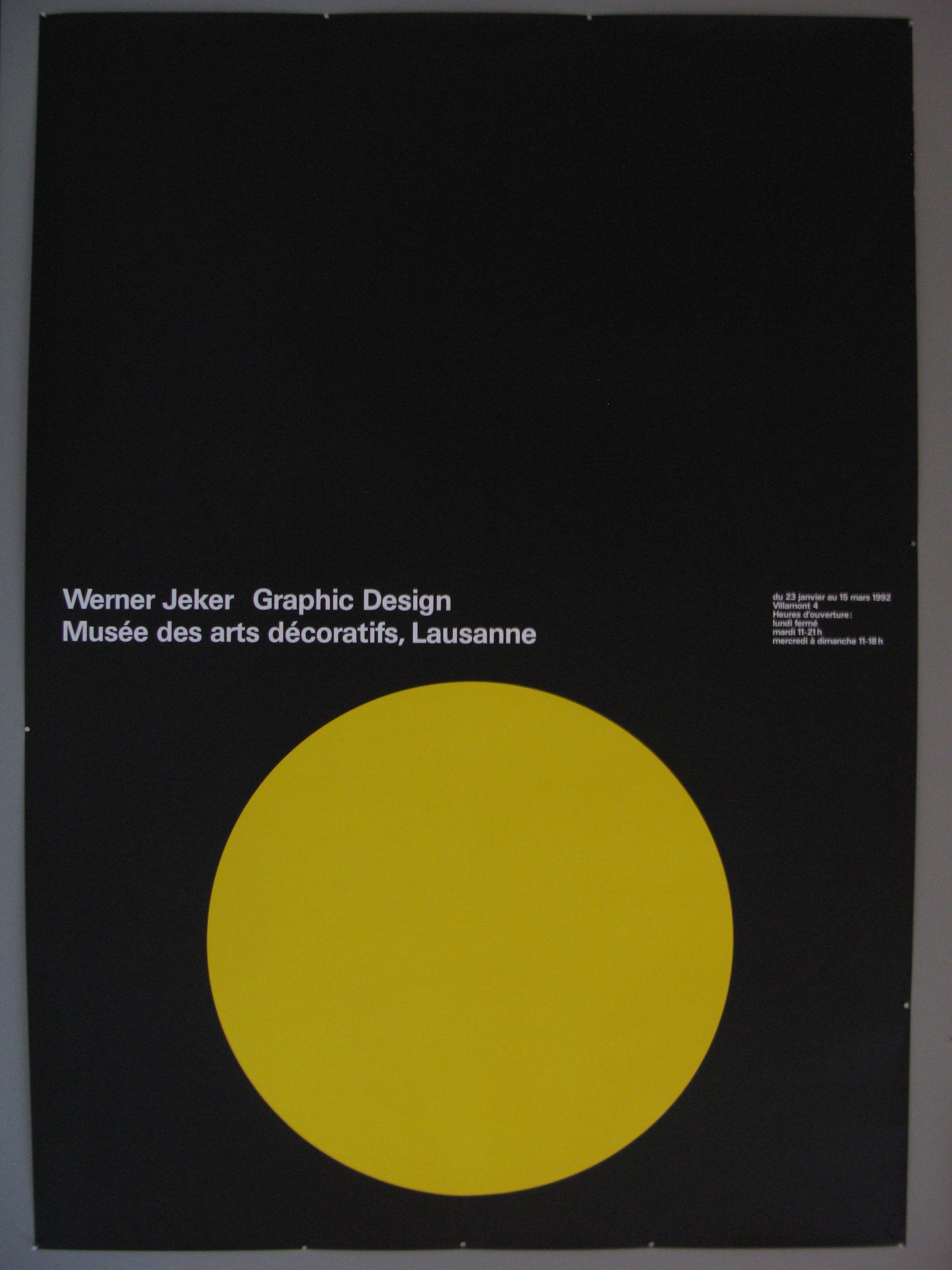 Werner Jeker Swiss Poster