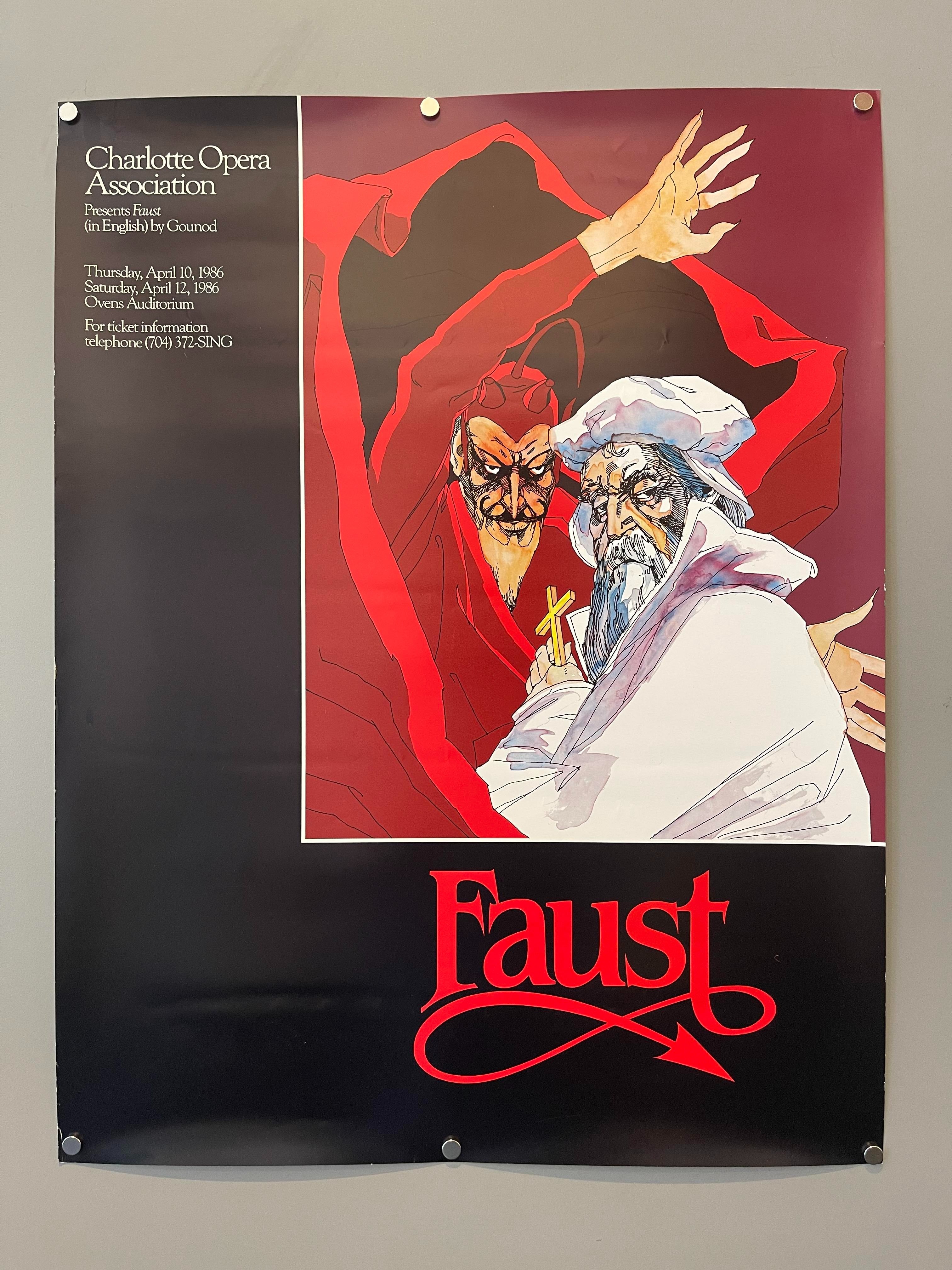 Charlotte Opera Association Faust Poster