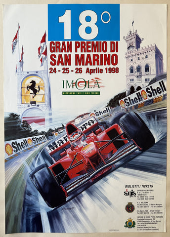 Link to  Gran Premio Di San Marino 1998 PosterItaly, 1998  Product