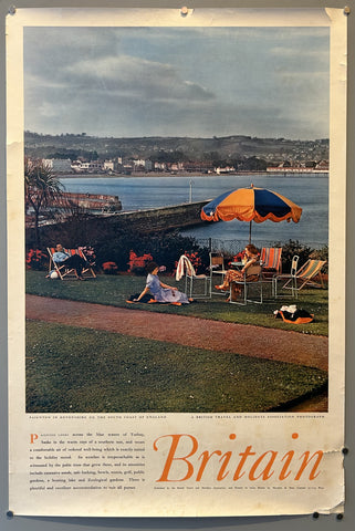 Link to  Paignton in Devonshire on the South Coast of England PosterEngland, c. 1950s  Product