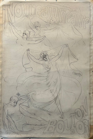 Link to  Nouveau Théâtre Bouton d'Or. Line DrawingFrance, 1893  Product
