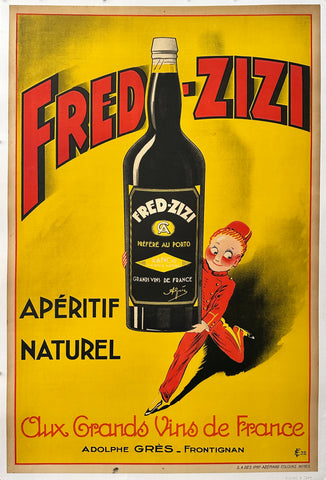 Link to &nbsp;Fred Zizi Apéritif NaturelFrance, 1932 &nbsp;Product