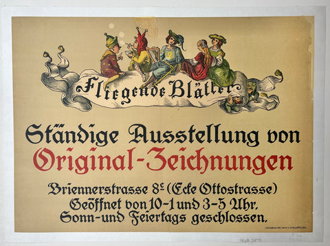Link to  Ständige Ausstellung von Original-Zeichnungen PosterGermany, c. 1910  Product