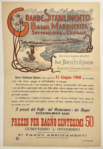 Link to  Grande Stabilimento Bagni Margherita Sottomarina di ChioggiaItaly, c. 1889  Product