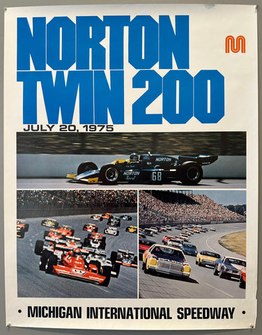 Link to  Norton Twin 200 Michigan International Speedway PosterUSA, 1975  Product