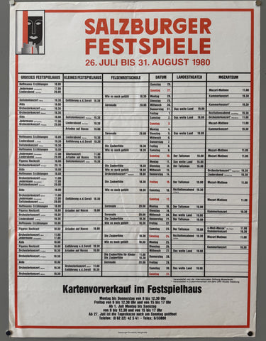 Link to  Salzburger FestspieleAustria, 1980  Product