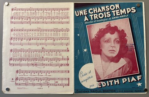 Link to  Une Chanson à Trois Temps Edith PiafFrance, c. 1950s  Product