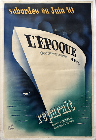 Link to  L'Époque Quotidien du MatinFrance, c. 1945  Product