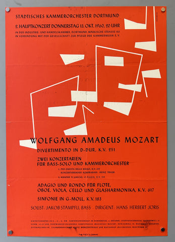 Link to  Städtisches Orchester Dortmund Wolfgang Amadeus MozartGermany, 1960  Product