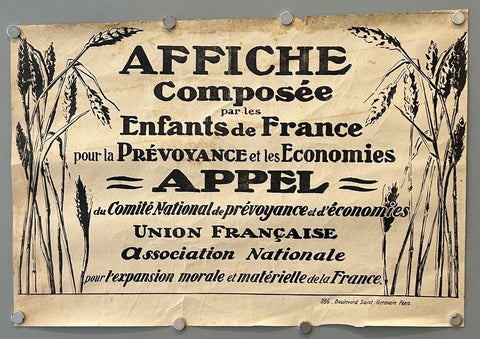 Link to &nbsp;Affiche Composée par les Enfants de France #2France, c.1918's &nbsp;Product