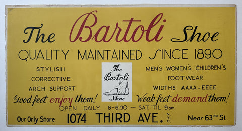 The Bartoli Shoe Poster