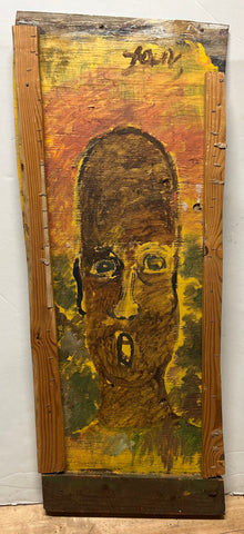 Expressive Portrait Face #11 - Purvis Young Painting