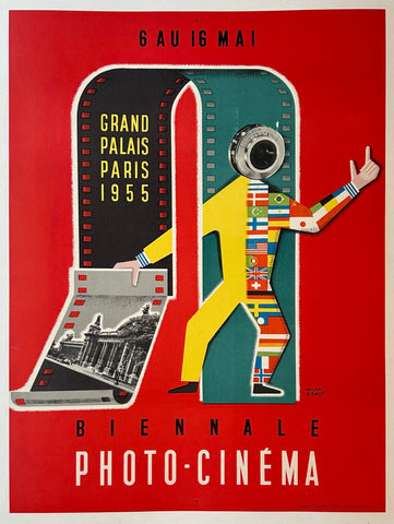 Link to  Biennale Photo-Cinéma Poster ✓Paris. 1955  Product