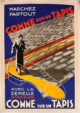Link to  Comme sur un Tapis poster ✓France - c. 1935  Product