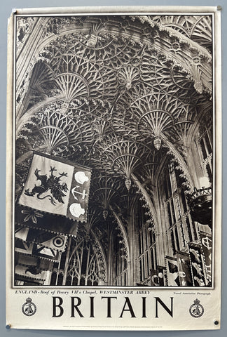 Link to  Britain: Roof of Henry VII's Chapel Westminster AbbeyGreat Britain, c. 1950s  Product