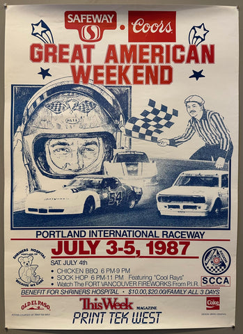 Great American Weekend Portland International Raceway Poster