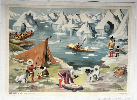 Link to  Images de la Vie, Au Groenland (Avec les Esquimaux) PosterFrance, c. 1950  Product