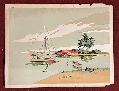 Link to  Sailboat in the Bay PrintU.S.A, c. 1955  Product