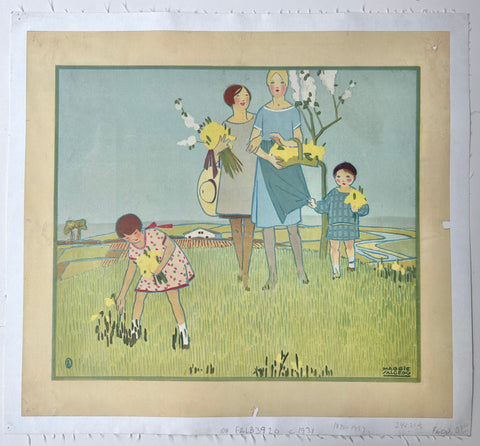 Link to  Mother and Children in Field PrintFrance, c. 1925  Product