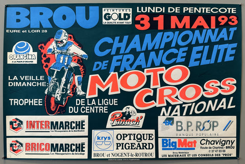 Link to  Championnat de France Elite Motocross Nationale PosterFrance, 1993  Product