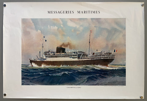 Link to &nbsp;Messageries Maritimes - ChampollionFrance, c.1950's &nbsp;Product