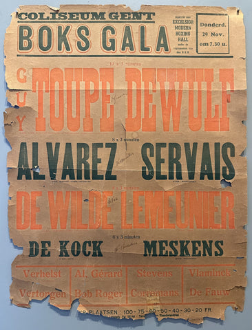 Link to  Coliseum Gent Boksgala PosterBelgium, c. 1950s  Product