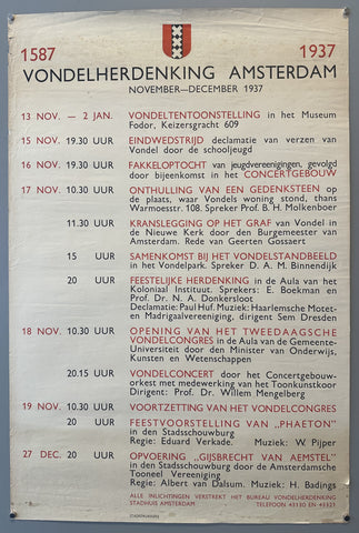 Link to  Vondelherdenking AmsterdamNetherlands, 1937  Product