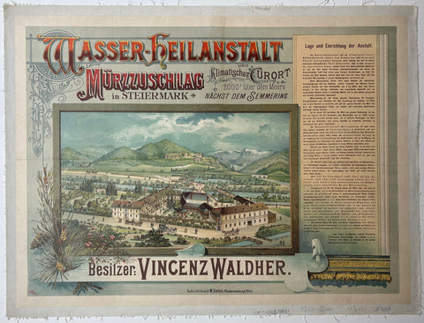 Link to  Wasser-Heilanstalt PosterAustria, c. 1880  Product