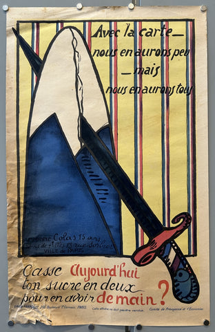 Link to &nbsp;Avec la carte — nous en aurons peu — mais nous en aurons tousFrance, c.1918's &nbsp;Product