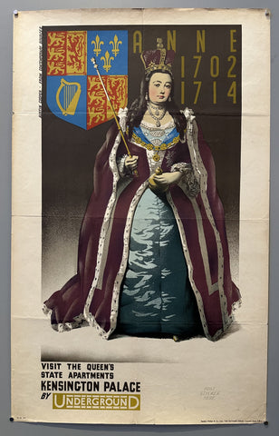 Queen Anne London Underground Poster