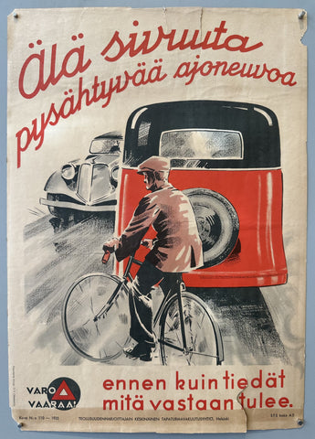 Link to  Älä Sireta Pysähtyvät Ajoneuvoa PosterFinland, c. 1935  Product