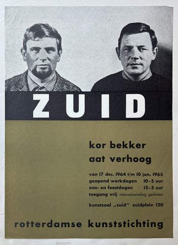 Link to  Zuid Kor Bekker Aat Verhoog PosterNetherlands, 1965  Product