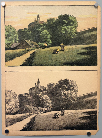 Link to &nbsp;Picking Flowers/Chicken and EggUnited States, c. 1950s &nbsp;Product