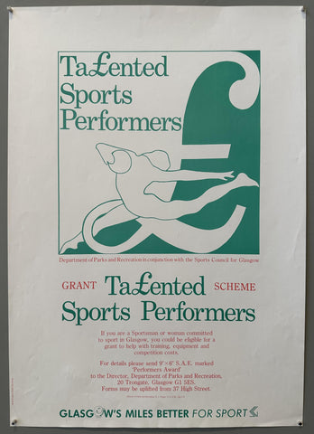 Link to  Talented Sports Performers PosterEngland, 1984  Product
