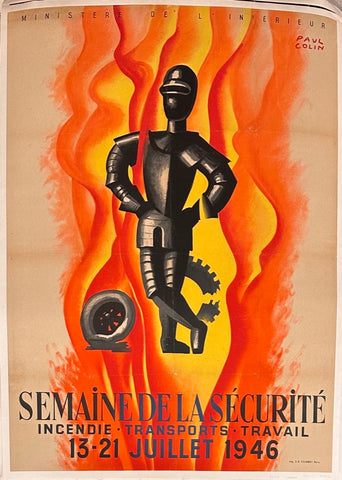 Link to  Semaine De La Sécurité poster ✓France, 1946  Product