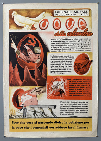 Link to  giornale Murale del Comitato Civico Le Uova della ColombaItaly, c. 1950s  Product