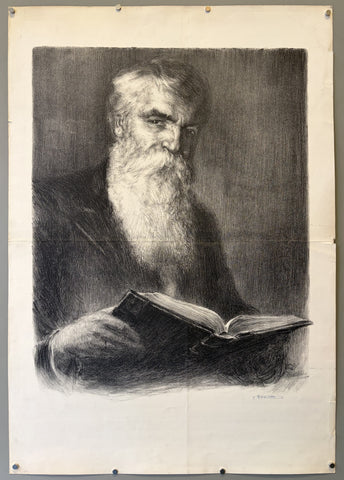 Portrait of an Old Man Reading a Book
