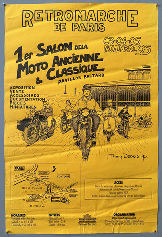 1er Salon de la Moto Ancienne et Classique Poster