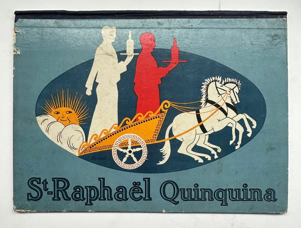Saint raphael quinquina dans bouteilles publicitaires de collection