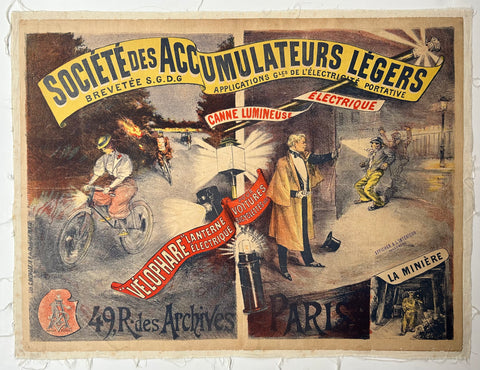 Link to  Société des Accumulateurs Légers PosterFrance, c. 1890  Product