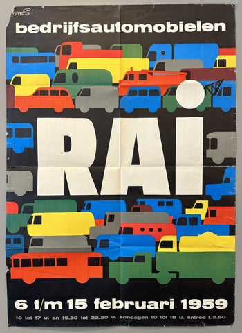 Link to  RAI "Bedrijfsautomobielen" Poster (Paper)Netherlands, 1959  Product