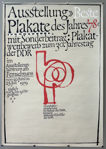 Link to &nbsp;Ausstellung Beste Plakate des Jahres '78German Democratic Republic, 1979 &nbsp;Product