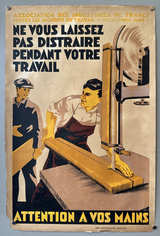 Link to &nbsp;Association des Industriels de France Attention A Vos MainsFrance, c. 1940s &nbsp;Product